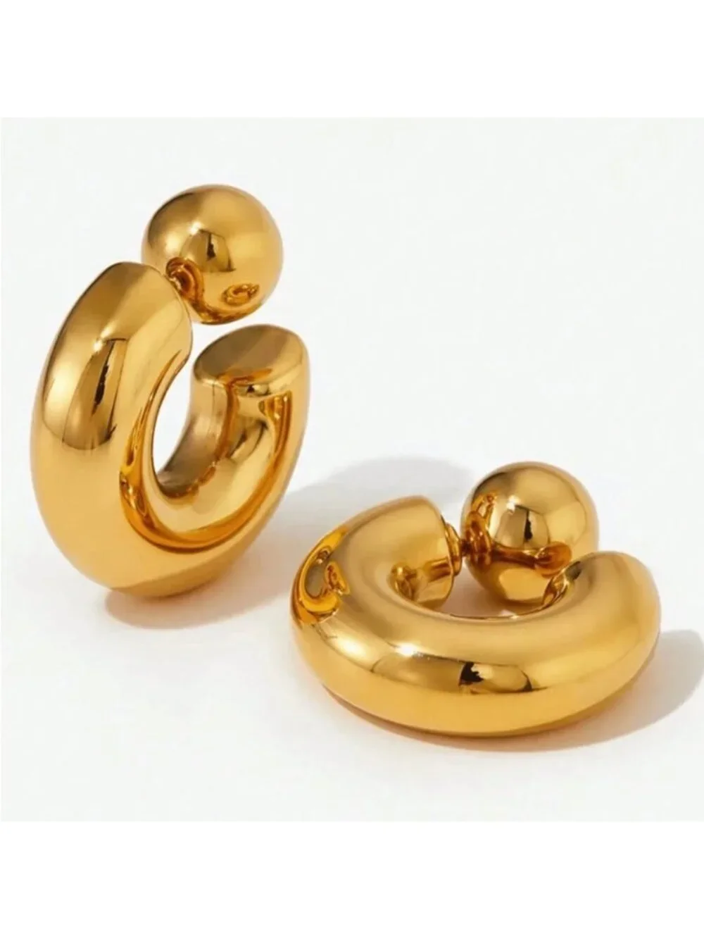 New! Nordstrom Eye Candy Los Angeles Bertha Hoop Earrings NWOT